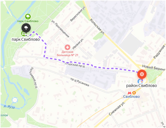 Карта схема раположения городского футбольный лагеря
